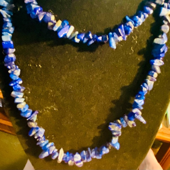 NWT 376 TOTAL CARATS OF LAPIS LAZULI 34” BEAUTIFUL NECKLACE. - Picture 2 of 15
